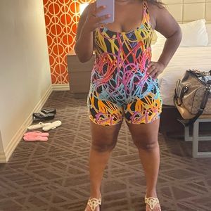 Colorful romper(nice stretch)